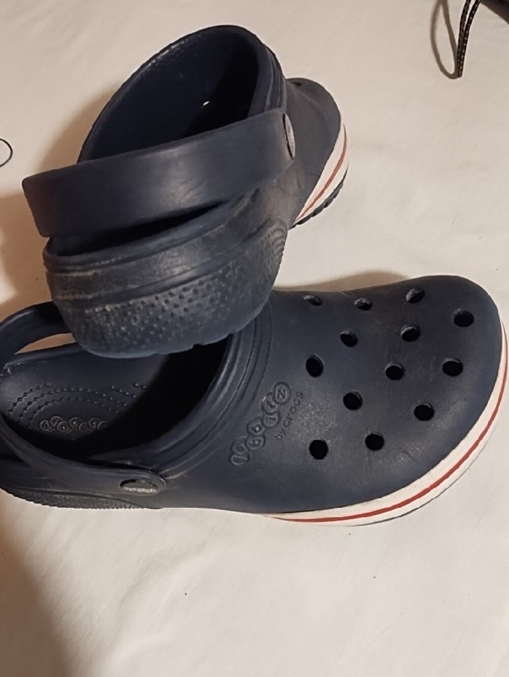 Kids Navy Casual Slip-On Clogs Good Condition Size 8. - Picture 5 of 8